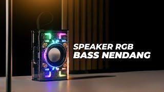 SUARANYA KENCANG BANGET ! Review Speaker RGB Lenyes S843 Murah Bass mantap