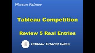 Walk-through 5 Real Tableau Competition Entries