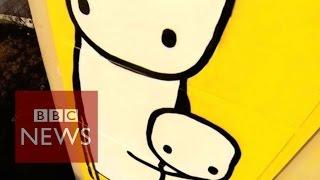 Graffiti artist Stik's life painting on the streets - BBC News