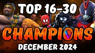 Top 30 Best Champions in MCoC Ranked 30 thru 16 - Vega's & the MCoC Illuminati's Top 10's Tier List