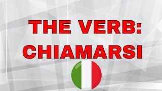 #Learnitalian #verbs #grammar  Italian Lesson 21: CHIAMARSI