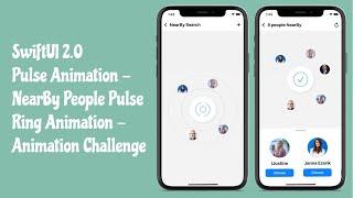 SwiftUI Animation Challenge - Pulse Animation - NearBy People Pulse Ring Animation - SwiftUI 2021