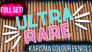 Swatching A Rare Full Set of 129 Karisma Colour Pencils!