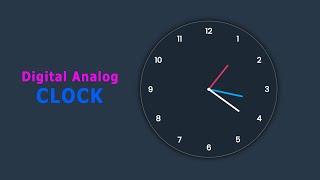 How to Create Analog Clock Using HTML CSS and JavaScript
