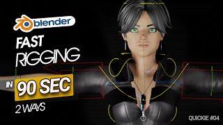 Blender - How to Rig a character the fastest way - Quickie Tuts #04