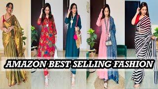 STYLING AMAZON BEST SELLING SAREES & KURTA SETS | Amazon Haul #Thehopestory