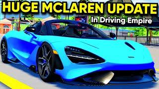 HUGE NEW MCLAREN UPDATE IN DRIVING EMPIRE!