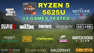 Ryzen 5 5625U Vega 7 - Test in 19 Games in 2022 - HP Pavilion 15