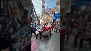 Street shopping at Charminar️ #charminar #hyderabad #viralvideo #viralshorts #ytshorts #shortsvideo