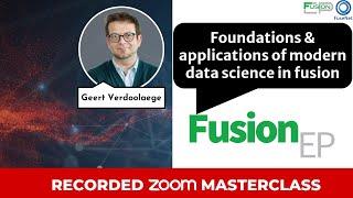 Foundations & applications of modern data science in fusion