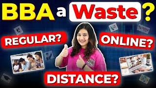 BBA Regular Vs Online BBA Vs Open BBA! BBA Admissions 2024!#BBA #OpenBBA #BBAColleges #OnlineBBA