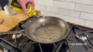 How to Season your Artist Carbon Steel Pan on a Stove Top - Alva Artist Collection