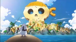 Garp Arrives at Blackbeard Pirate Island to Save Coby [English Sub]