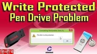100% Solved Pen Drive Write Protection Error | How to solve Write Protection on memory card ???