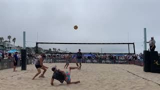 KICK SAVE?! Crazy dig at the Manhattan Beach Open