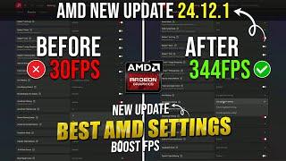 AMD Software Adrenalin 24.12.1 | AMD New Update 24.12.1 | Best AMD Settings For Gaming & Performance