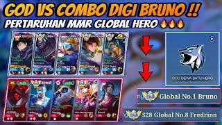 Lawan Top Global Bruno & Fredrinn !! Meta Digi Bruno Vs Meta Ciki