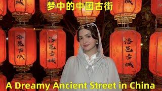 Wearing a traditional Chinese dress｜Night Walk 身穿中国传统服装，夜游古城｜Mahzaib vlog (204)