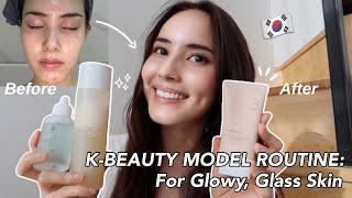 THE BEST selling Tone-up Cream you MUST TRY!! My KOREAN SKINCARE Routine for GLOWY GLASS skin 