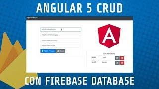 Angular Firebase CRUD | App de Empleados con Angular 5 y firebase Database  2019