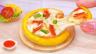 Seafood Pizza Recipe  Cooking Delicious Miniature Spicy Crab Pizza  Real Food By Tina Mini Cooking
