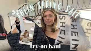 Shein Spring SALE try-on haul!! (summer dresses, swim cover-ups, travel needs and MORE!!)