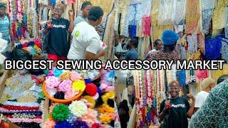 Tejuosho Market Vlog: Africa's Biggest & Cheapest Tailoring Accessories Market