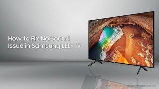 Samsung LED TV: How to Fix No Sound Issue