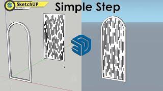 How to trim object in SketchUp | Curic knife | No need |