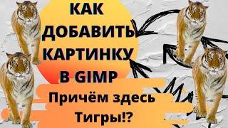 Как добавить картинку в Gimp / Уроки Gimp для начинающих /для детей/ бесплатный графический редактор