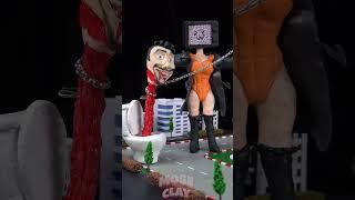 Making TV WOMAN (Skibidi Toilet) Creatures Clay