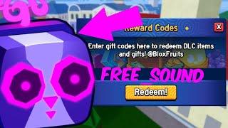 SOUND FRUIT CODE BLOX FRUITS ROBLOX