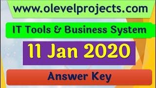 IT Tools 11 Jan 2020 Anser Key  O Level