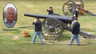 Firing the 30-pounder rifled Parrott cannon: Fort Pulaski, GA