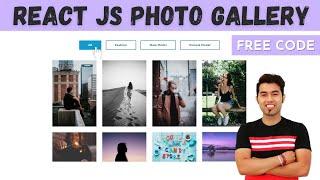  Create Awesome Portfolio Filter Image Gallery in React JS in 2021