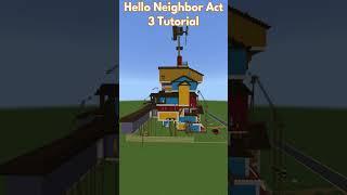 How To Build Hello Neighbor Act 3 Minecraft #helloneighbor #minecrafthowtobuild #minecraft