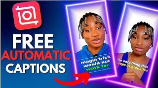 Free Auto Captions tool In Inshot! (For Tiktok and IG reels)