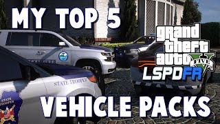 My Top 5 Vehicle Packs that I have Used | By Request | Great Starter packs!!! | #lspdfr #gtav