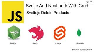 #11 Sveltejs Delete Products | Nestjs with sveltejs