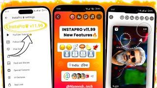 InstaPro v11.99 New Update Features| Insta Pro iOS Emojis Fonts | Insta Pro