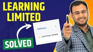 Learning Limited Status in FB ads | Learning Limited Solved | FB Ads Course | #88