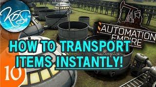 Automation Empire - INSTANT TRANSPORT WITH PIPES! - Let's Play, Ep 10