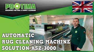 Automatic rug cleaning machine - Solution ASZ-3000