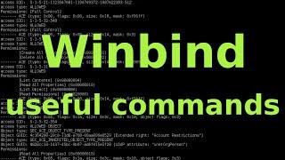 Winbind (Linux integration to Active Directory domain) - useful commands