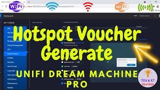 Voucher Create in Unifi Hotspot Manager || Unifi Dream Machine Pro ||