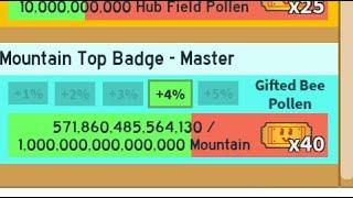 Bee Swarm Simulator Stream: getting Mountain Top GM Badge + early puffs