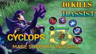 How to use Cyclops as mage/support (Intense match! Must watch)-MLBB