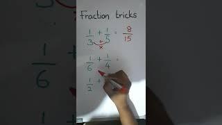 Easy Math Hacks Adding Fractions#shorts#youtube