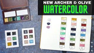 NEW Archer and Olive Watercolors and Watercolor Notebooks