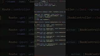 Controller Route Groups #laravel #shorts #programmer #routelaravel #coding